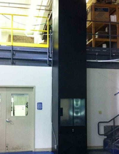 Black powder coat dumbwaiter