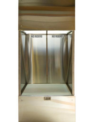 Stainless Steel dumbwaiter Car with a Stainless Steel Bi-Parting Car Gate (MJ-500)