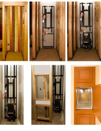 Step by Step Pictures of a Dumbwaiter Installation